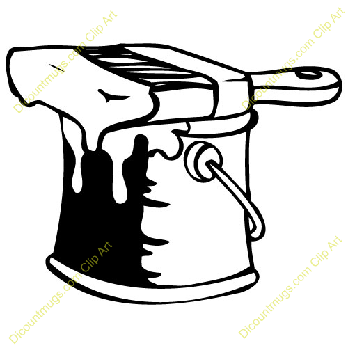 bucket clipart painting