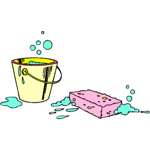 bucket clipart sponge