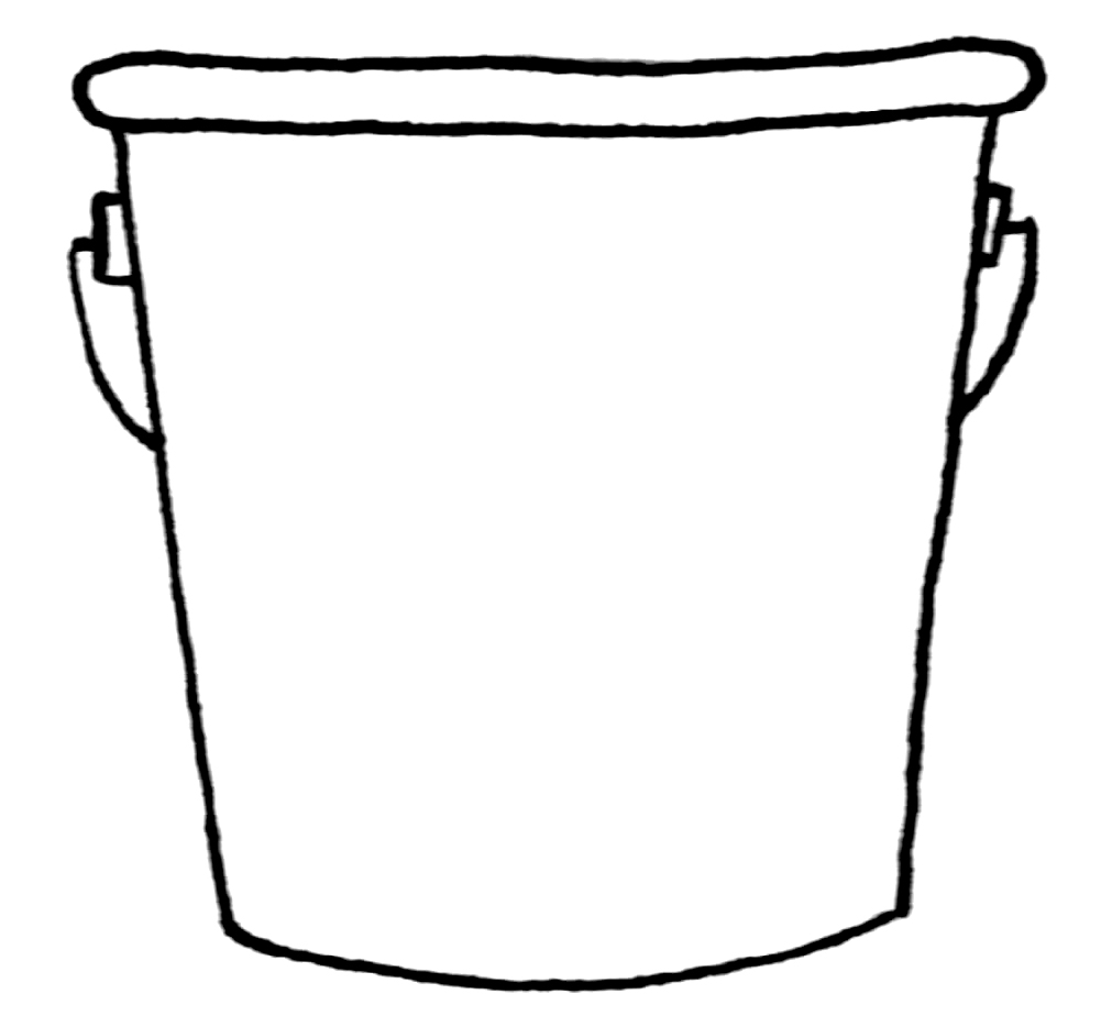 bucket clipart template