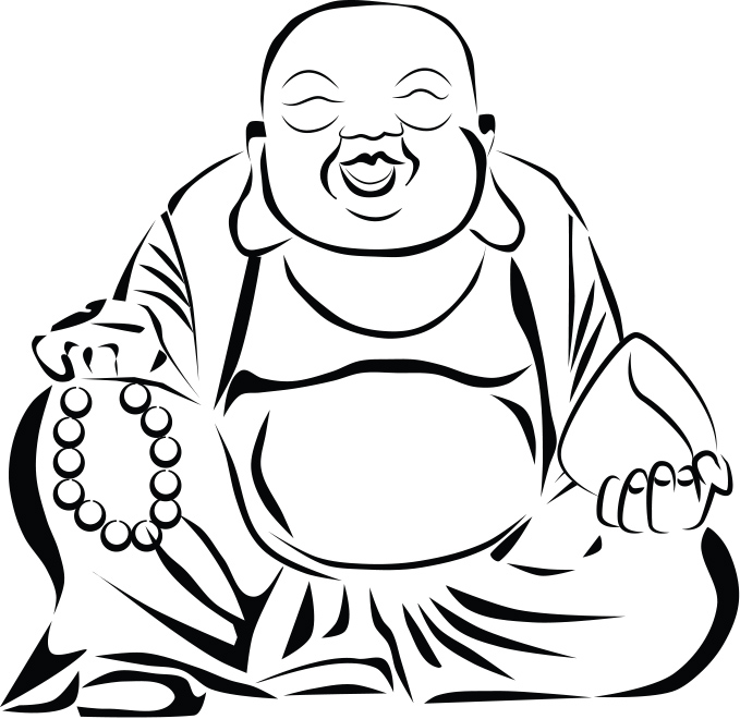 Face silhouette at getdrawings. Buddha clipart easy