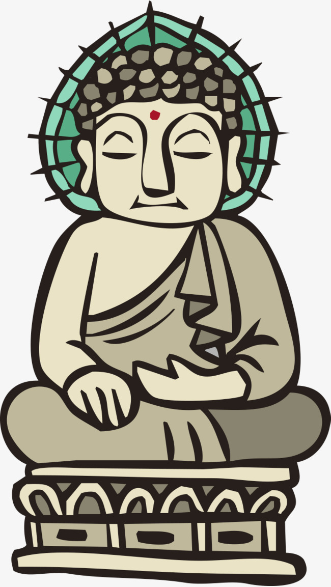 Buddha clipart graphic. Cartoon like the png