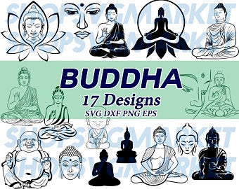 Etsy . Buddha clipart graphic