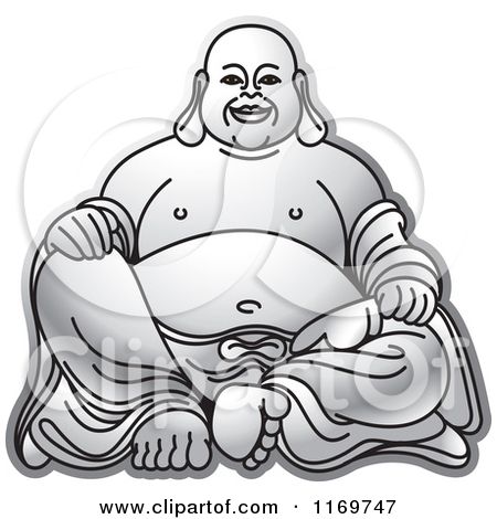 buddha clipart line