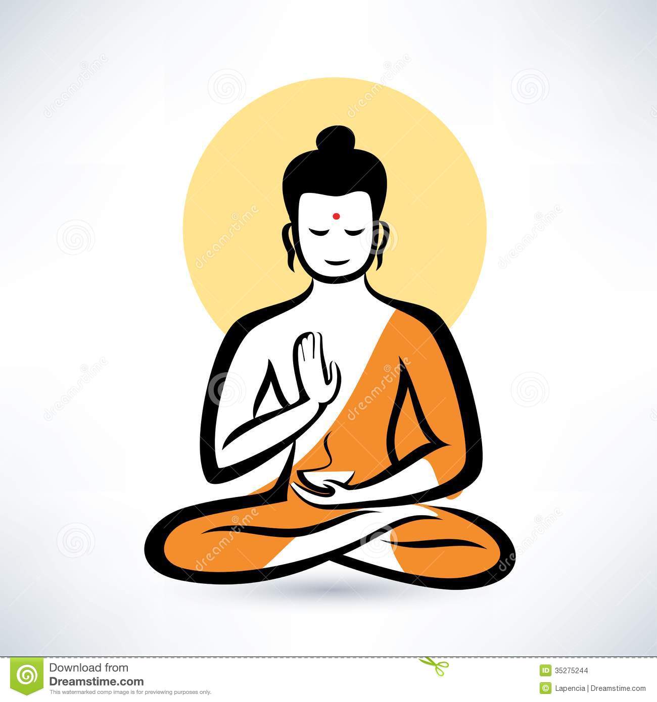 meditation clipart buddhism