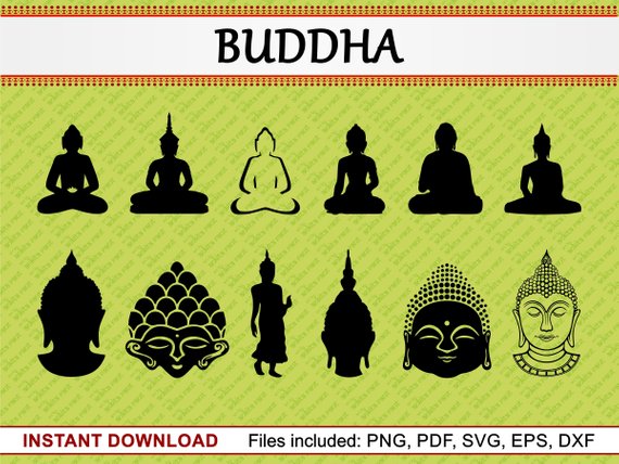 buddha clipart silhouette