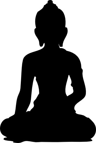 Buddha clipart silhouette. Free download clip art