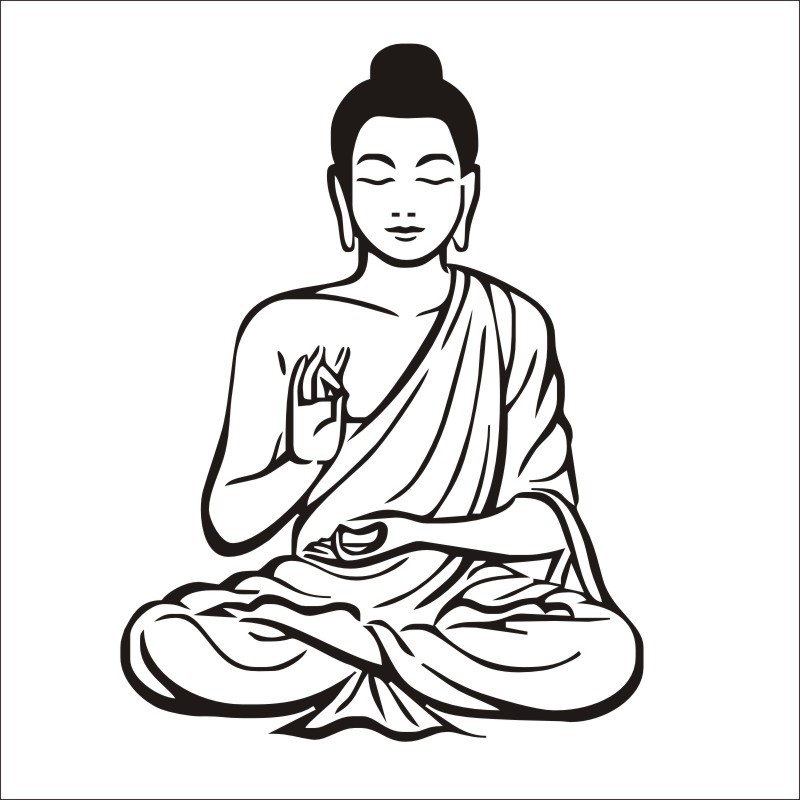 buddha clipart simple