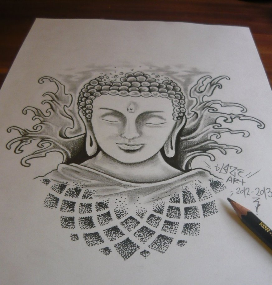 buddha clipart sketch