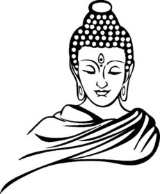 buddha clipart sketch