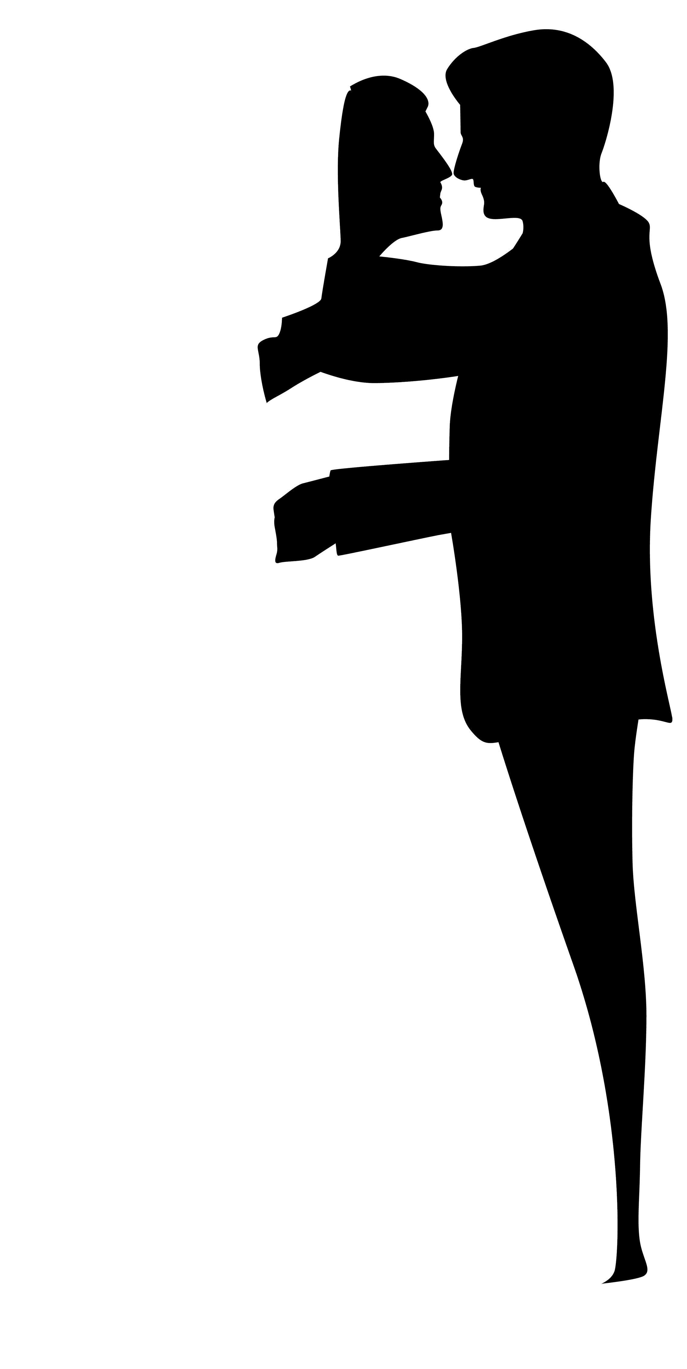 Wedding couple silhouettes clip. Love clipart proposal