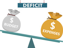 budget clipart deficit budget