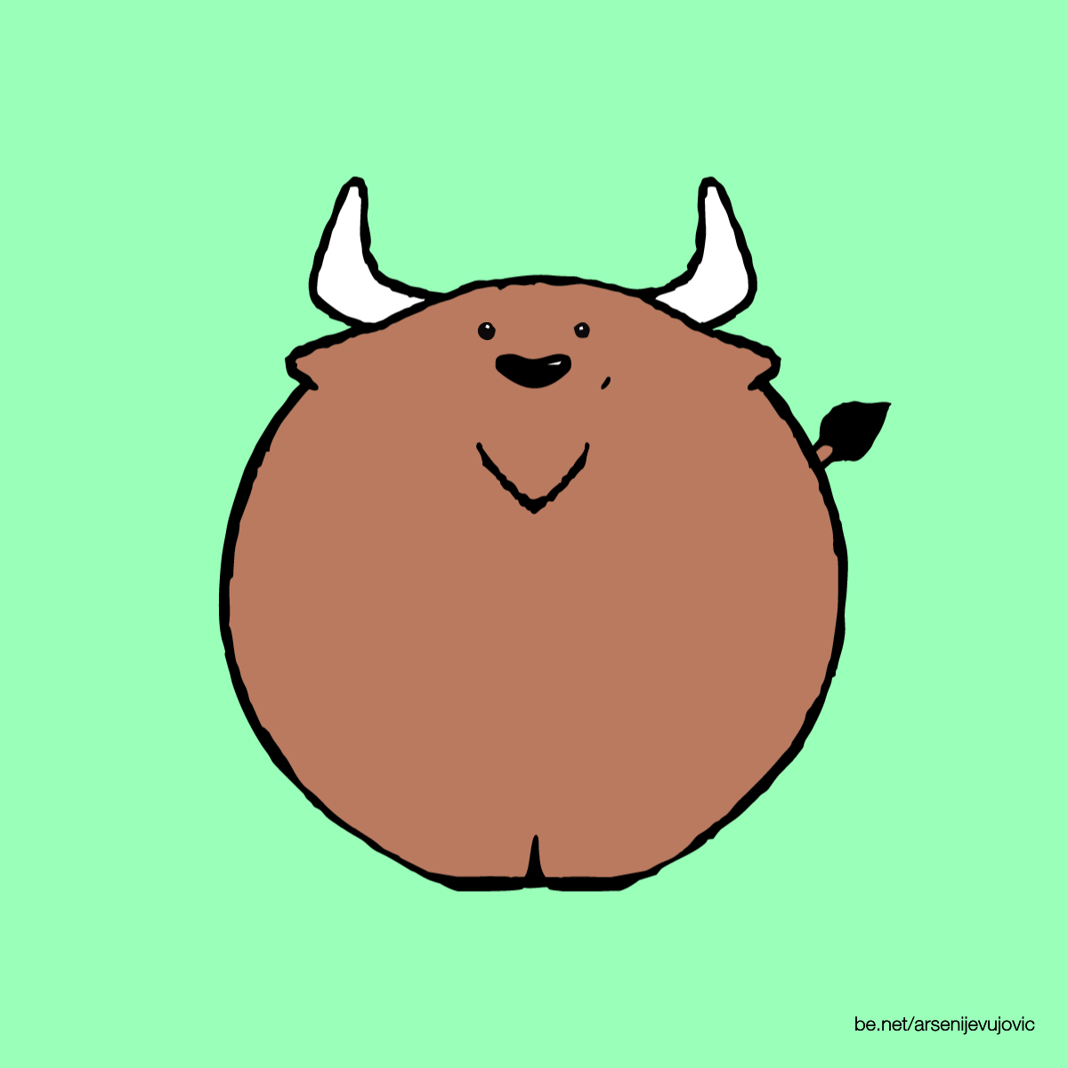 Buffalo clipart animation. Animals illustration gif shared