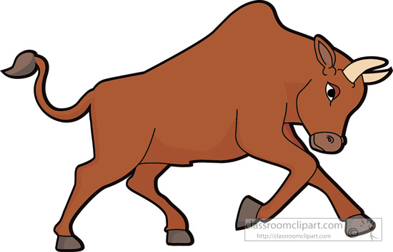 bull clipart cartoon