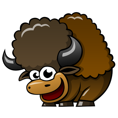 buffalo clipart cartoon