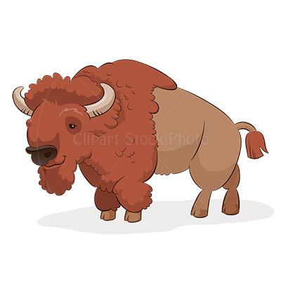 buffalo clipart cartoon