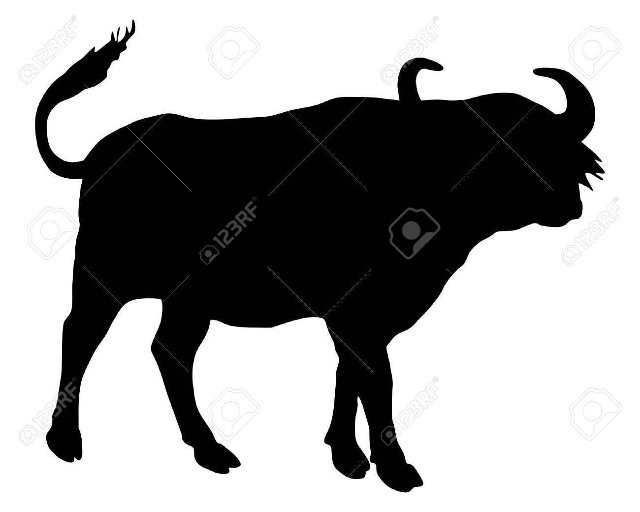 African water pencil and. Buffalo clipart cute