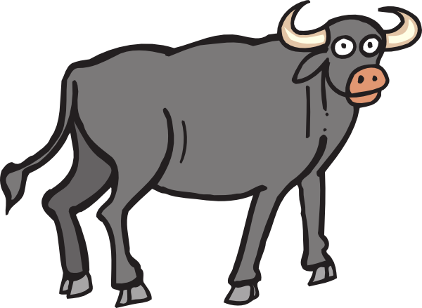 bull clipart cartoon