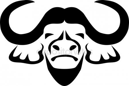Cape silhouette at getdrawings. Buffalo clipart head