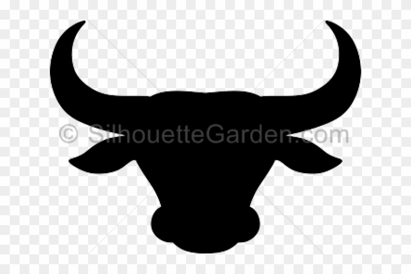Buffalo clipart head. Bulls bull silhouette png