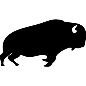 Buffalo clipart outline. Simple cliparts zone 