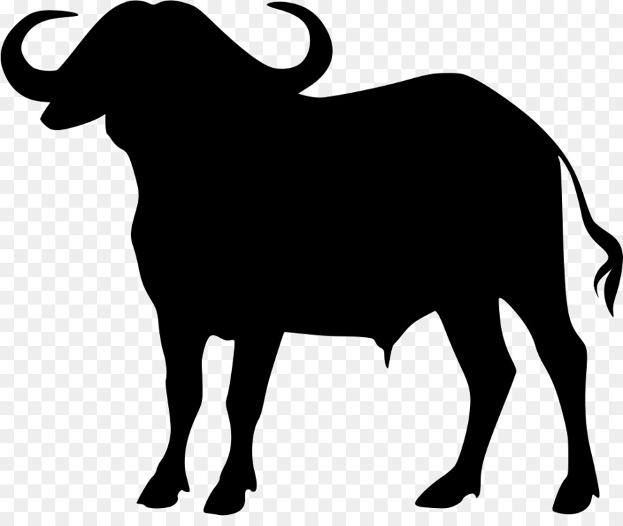Sheep cartoon wildlife silhouette. Buffalo clipart water buffalo