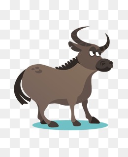 Buffalo clipart wildebeest. Png vectors psd and