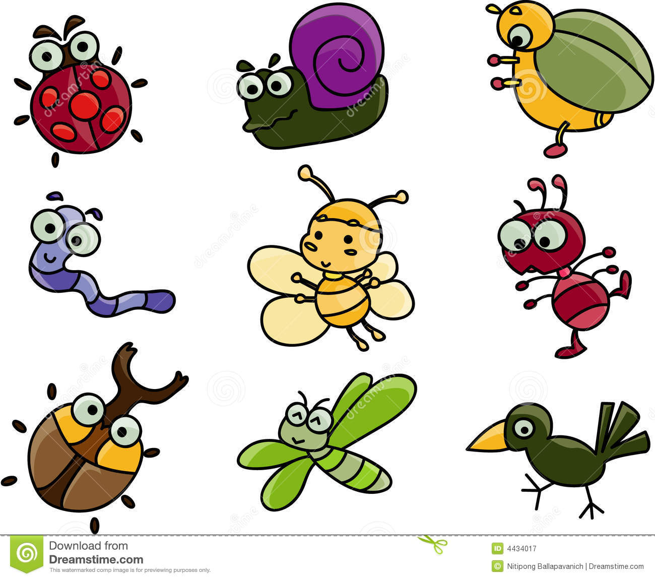 cartoon clipart insect