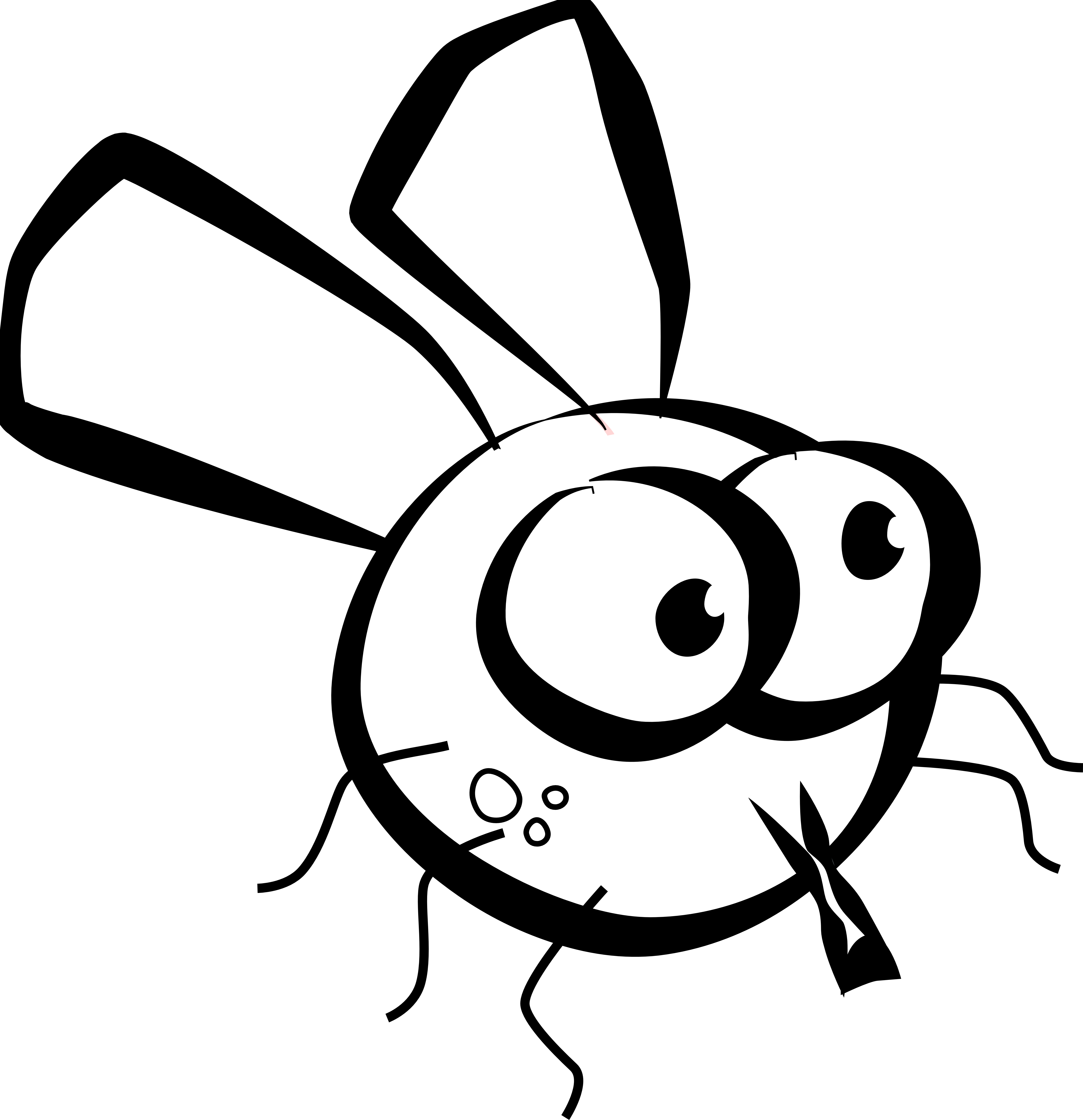 Insect black and white. Worm clipart parasite