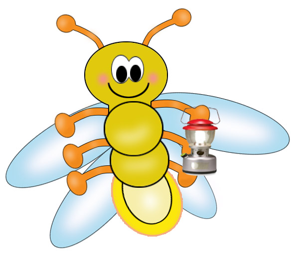 bugs clipart glow worm