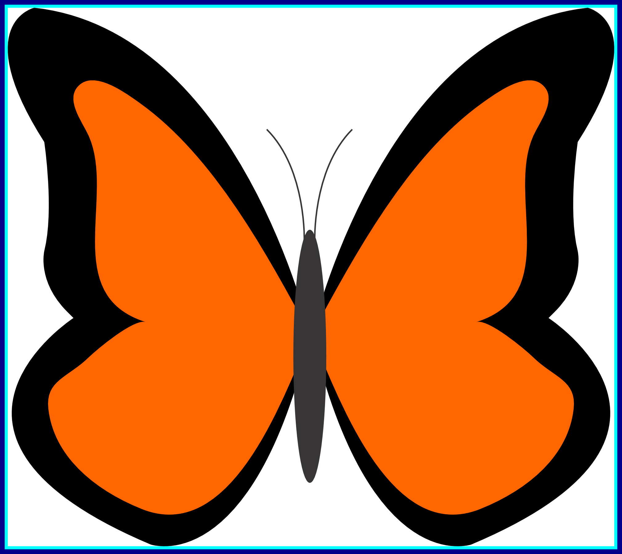 Bug clipart popular. Appealing simple butterfly pict