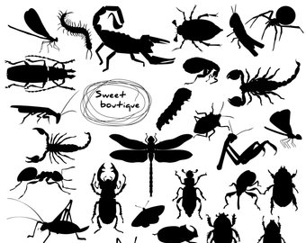 bug clipart silhouette