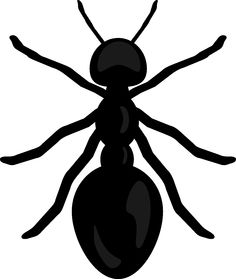 Ant clipart sad. Spiders black and white