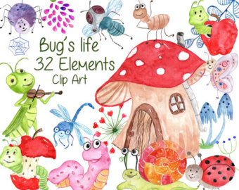 bugs clipart happy