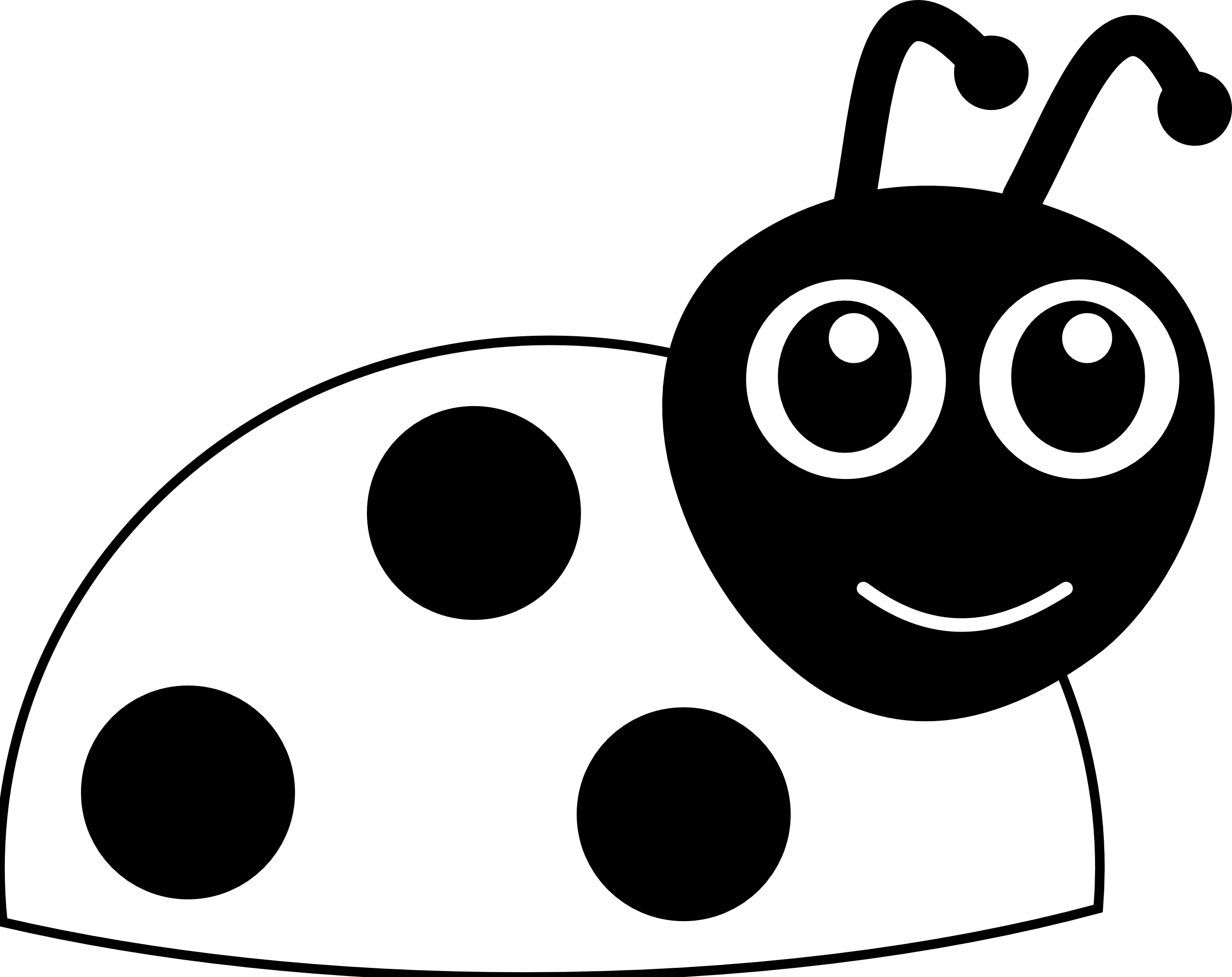Insect clipart outline. Black and white panda