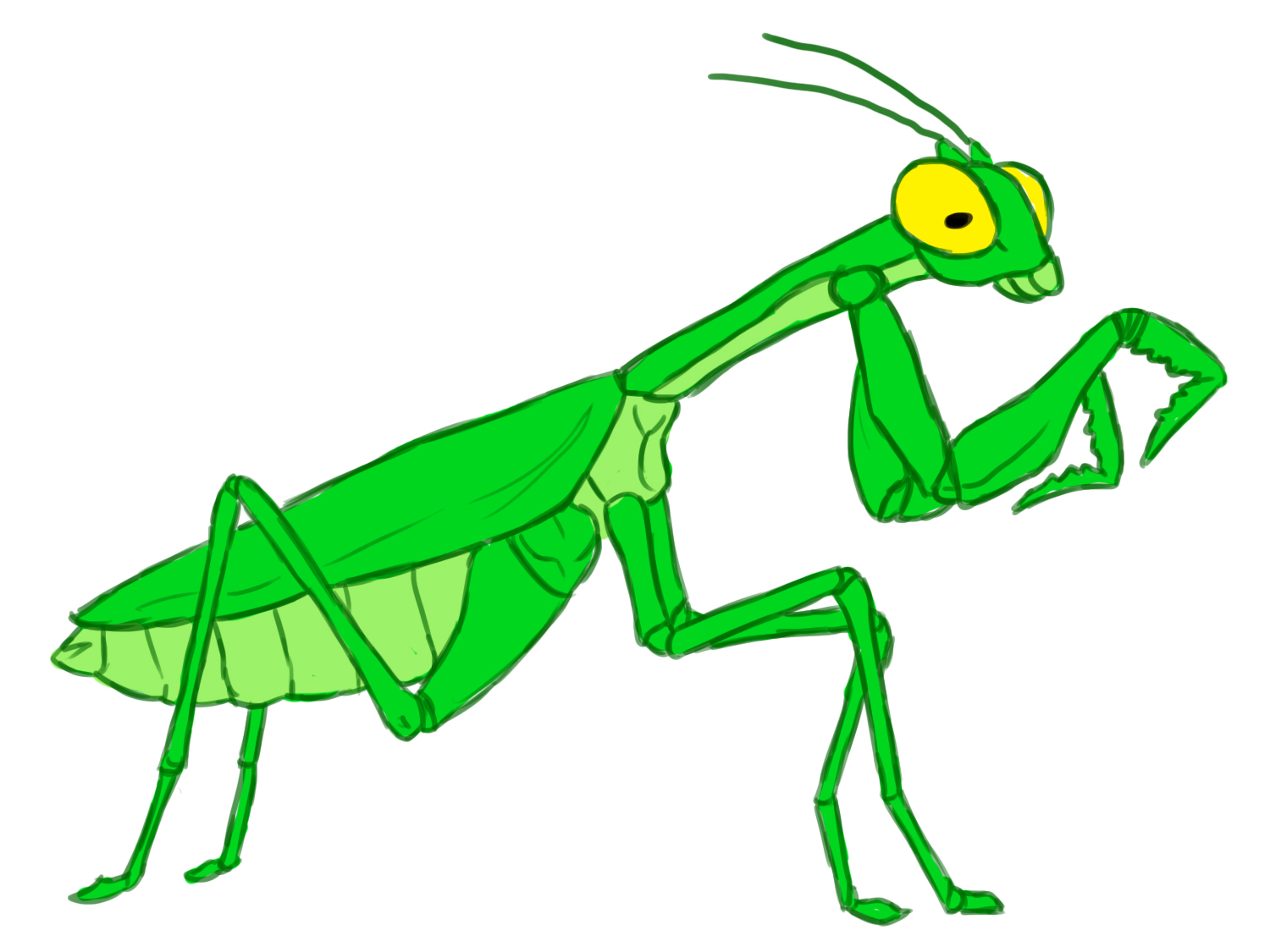 bugs clipart praying mantis
