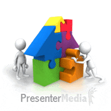 Presenter media powerpoint templates. Building clipart animated