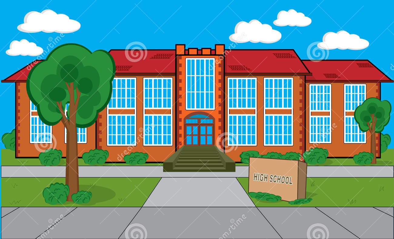 building clipart colored