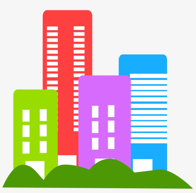 city clipart colored