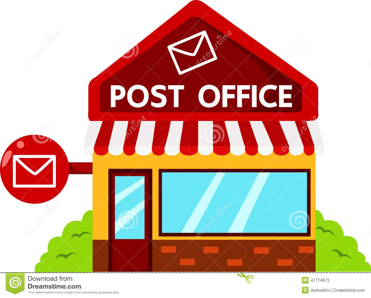 Buildings clipart post office. Building station 