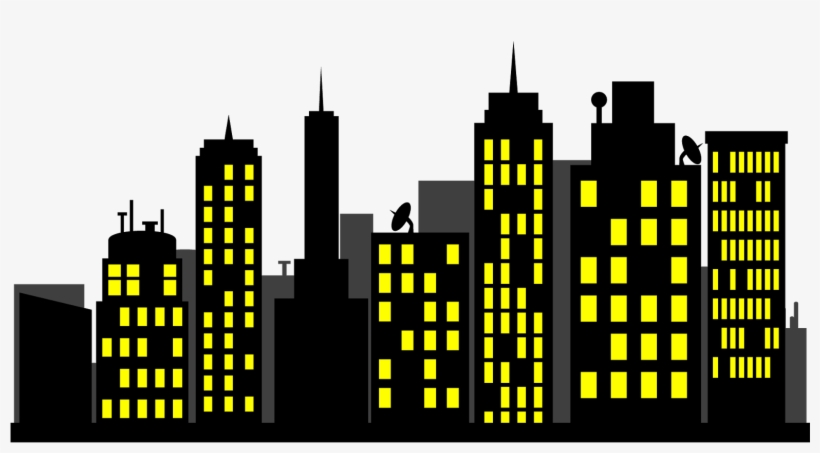 Buildings clipart superhero. Skyline building png free