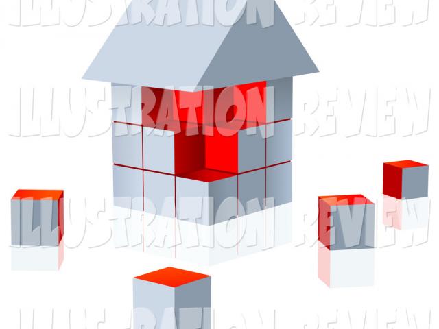 buildings clipart cube