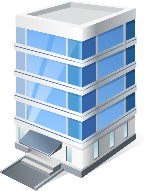Tower clipart vector. Office building 