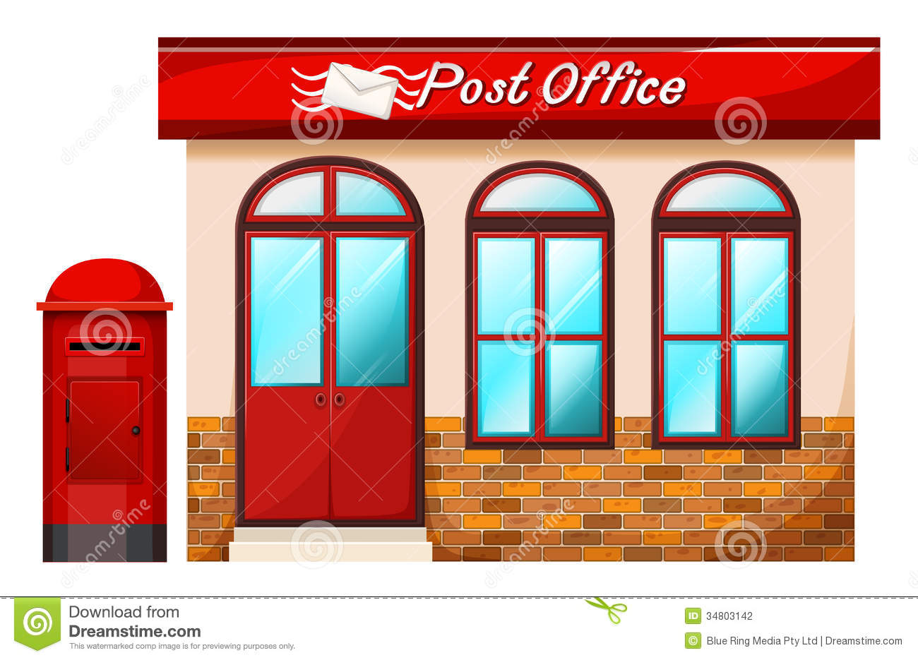 Building . Buildings clipart post office