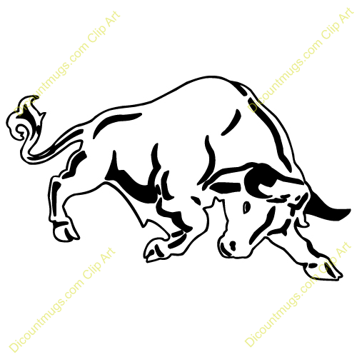 bull clipart artistic