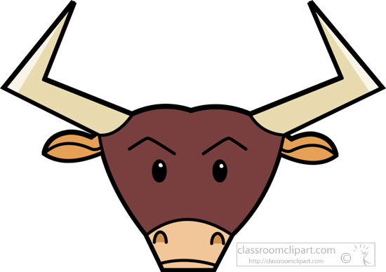 bull clipart bull face