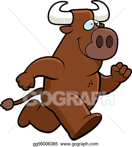 bull clipart bull run