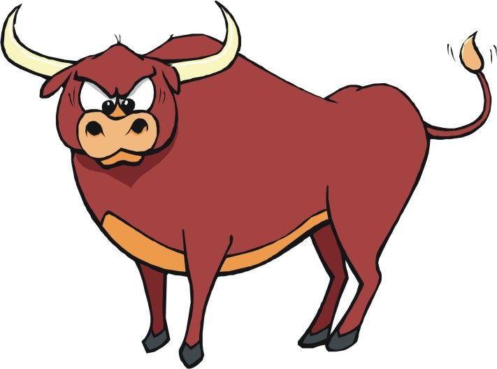 bull clipart comic