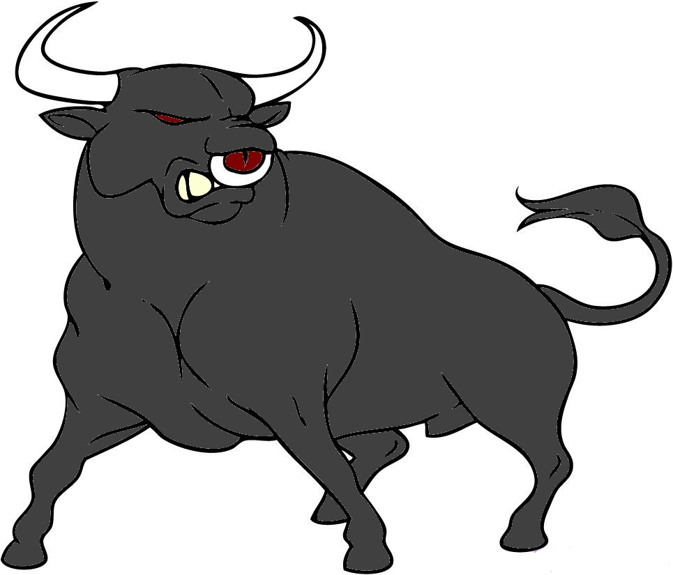 bull clipart comic