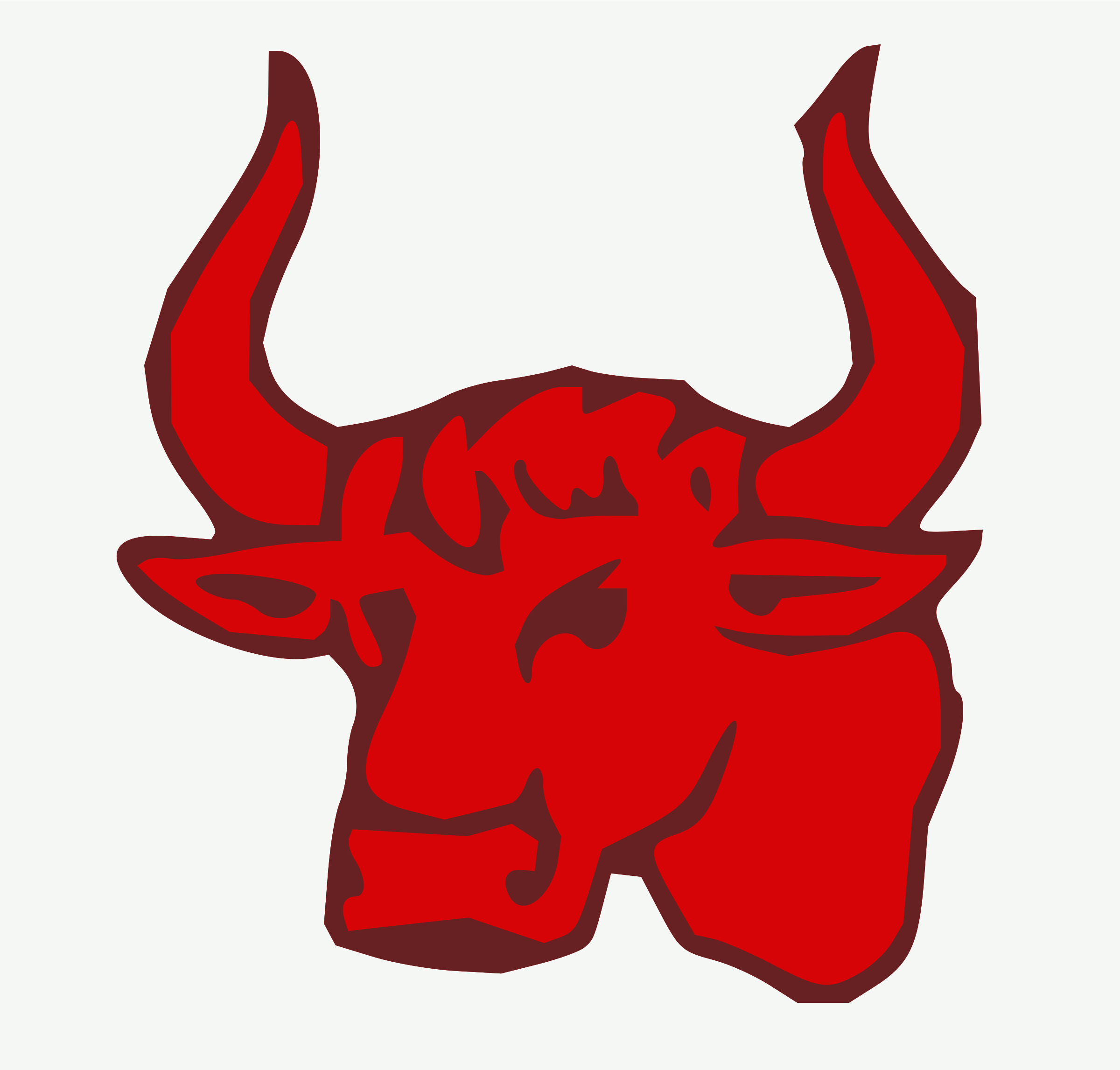 Bull clipart icon. Red head icons png
