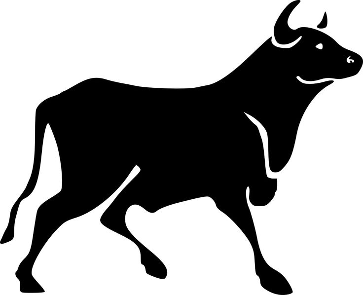 bull clipart line